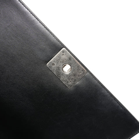 CHANEL Boy SilverMetal 19th series 2014 Shoulder Bag black WS25420