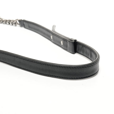 CHANEL Boy SilverMetal 19th series 2014 Shoulder Bag black WS25420