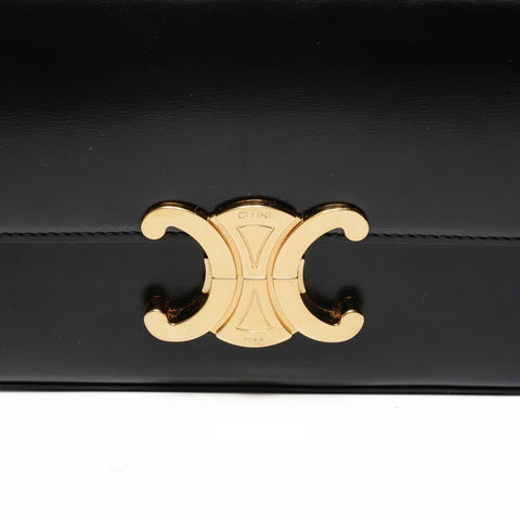 CELINE East West Triomphe Shoulder Bag black WS25421