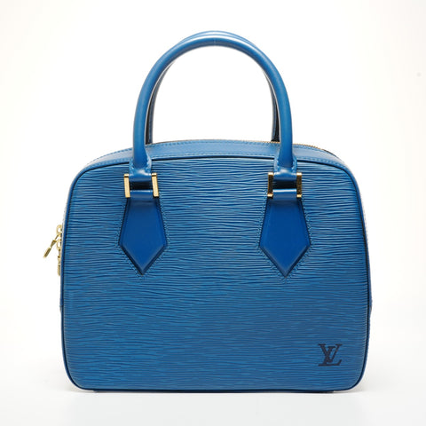 LOUIS VUITTON 1998 Epi Sablon Handbag blue WS25423