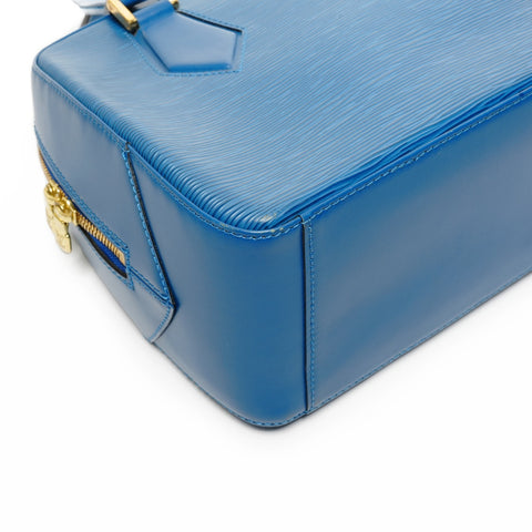 LOUIS VUITTON 1998 Epi Sablon Handbag blue WS25423