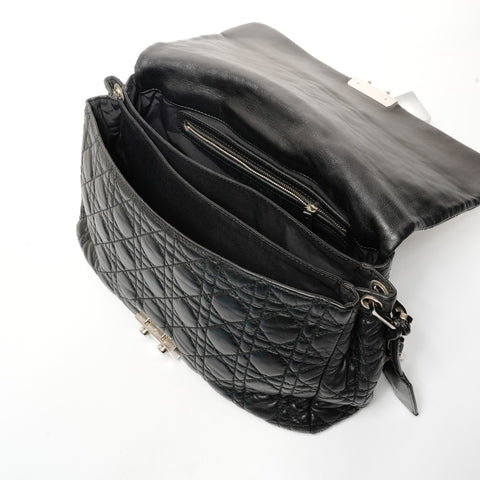 Christian Dior Cannage New Rock One Belt Shoulder Bag black WS25424