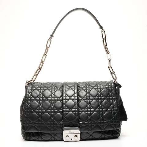 Christian Dior Cannage New Rock One Belt Shoulder Bag black WS25424