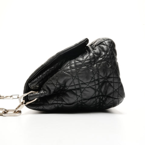 Christian Dior Cannage New Rock One Belt Shoulder Bag black WS25424