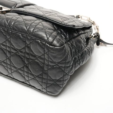 Christian Dior Cannage New Rock One Belt Shoulder Bag black WS25424