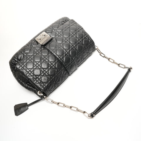 Christian Dior Cannage New Rock One Belt Shoulder Bag black WS25424