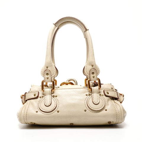Chloe Paddington Leather Small Handbag beige WS25429