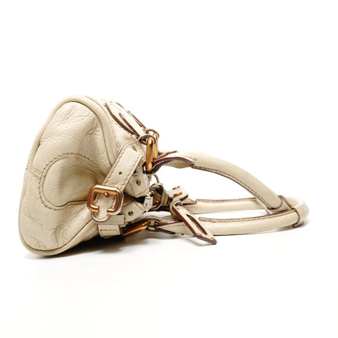 Chloe Paddington Leather Small Handbag beige WS25429