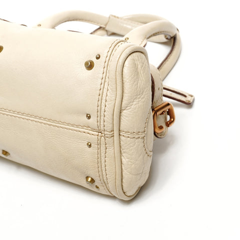 Chloe Paddington Leather Small Handbag beige WS25429