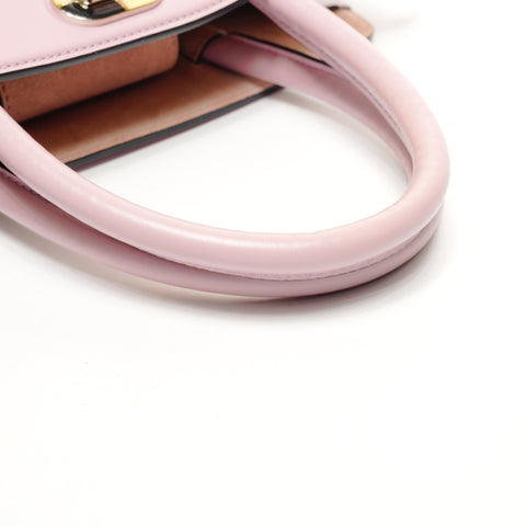 BVLGARI 2-way leather Isabella Rossellini Handbag pink WS25430