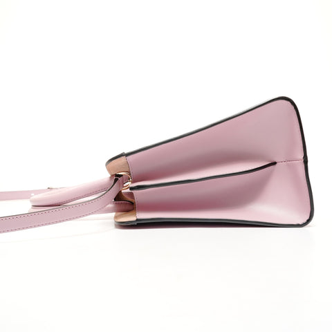 BVLGARI 2-way leather Isabella Rossellini Handbag pink WS25430