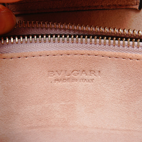 BVLGARI 2-way leather Isabella Rossellini Handbag pink WS25430