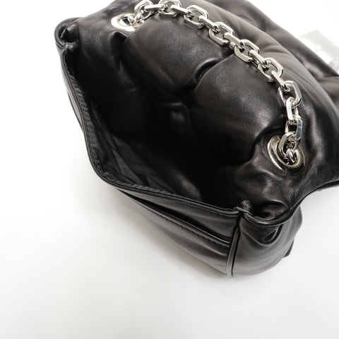 Maison Margiela Glam Slam Flap Small Lambskin Shoulder Bag black WS25431