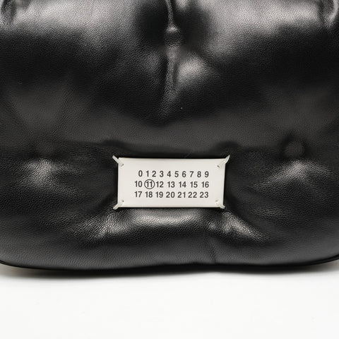 Maison Margiela Glam Slam Flap Small Lambskin Shoulder Bag black WS25431