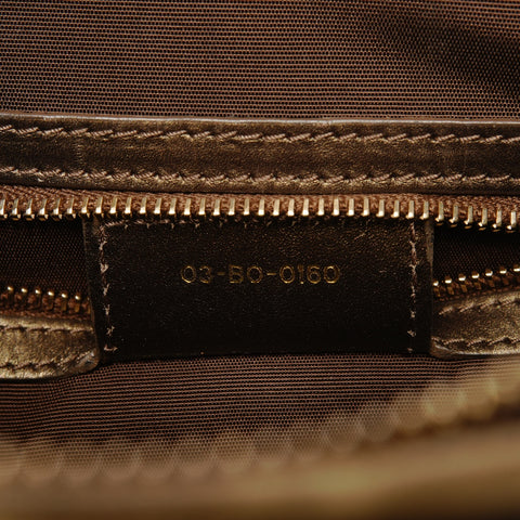 Christian Dior Cannage nylon panarea coated canvas Shoulder Bag black WS25432