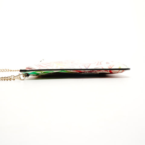 Christian Louboutin Ruby Tag Patent Leather 2-Way Clutch Bag Shoulder Bag multicolor WS25433