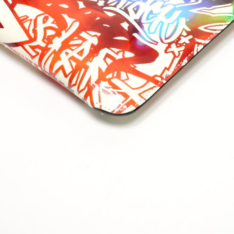 Christian Louboutin Ruby Tag Patent Leather 2-Way Clutch Bag Shoulder Bag multicolor WS25433