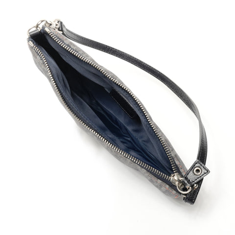 Christian Dior Trotter denim saddlebag Shoulder Bag Navy WS25435