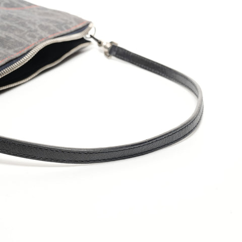 Christian Dior Trotter denim saddlebag Shoulder Bag Navy WS25435