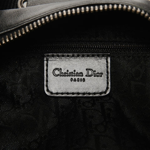 Christian Dior Street Chic Leather Half Moon Shoulder Bag black WS25437