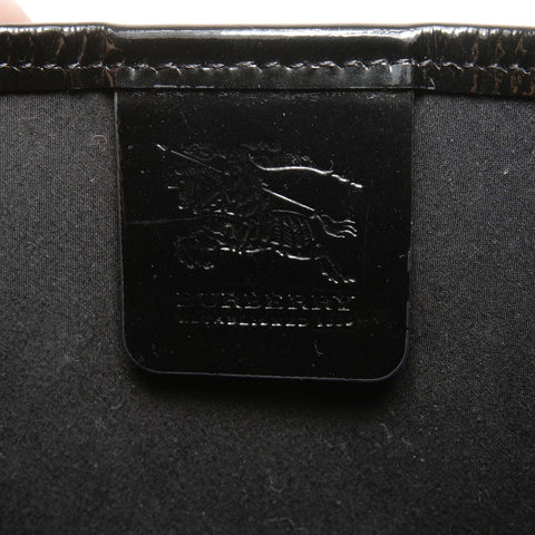 BURBERRY Coated canvas PVC Nova check with pouch Tote Bag beige WS25438