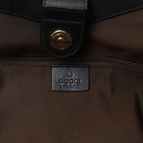 GUCCI GG Canvas 211944 Suki Black Handbag beige WS25439