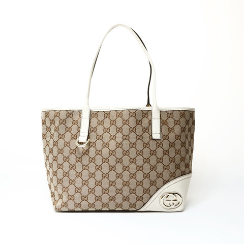 GUCCI GG canvas Shoulder Bag beige WS25441