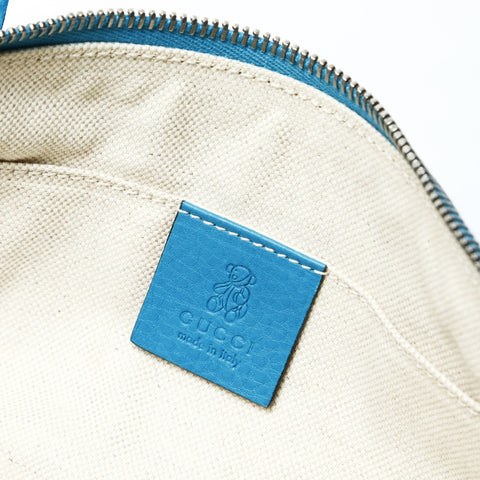 GUCCI Leather Soho Handbag blue WS25442