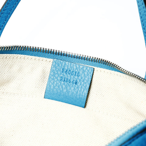 GUCCI Leather Soho Handbag blue WS25442