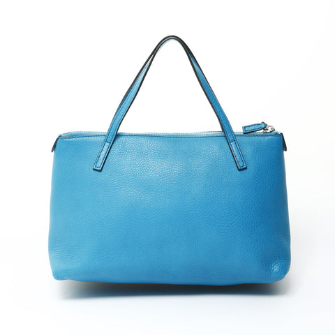 GUCCI Leather Soho Handbag blue WS25442