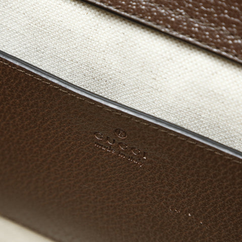 GUCCI GG Canvas Diana Bamboo Small Tote Bag 2-way 660195 Handbag beige WS25443