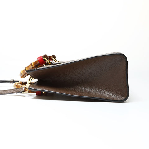 GUCCI GG Canvas Diana Bamboo Small Tote Bag 2-way 660195 Handbag beige WS25443