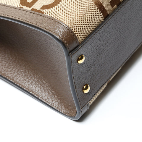 GUCCI GG Canvas Diana Bamboo Small Tote Bag 2-way 660195 Handbag beige WS25443