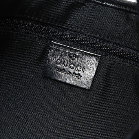 GUCCI GG Canvas One Belt Jackie Handbag black WS25444