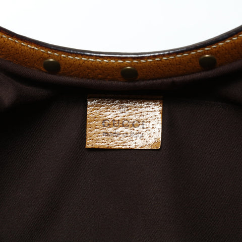 GUCCI GG canvas bamboo one belt Handbag beige WS25445