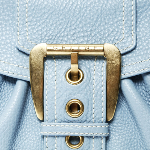 CELINE leather Handbag blue WS25447