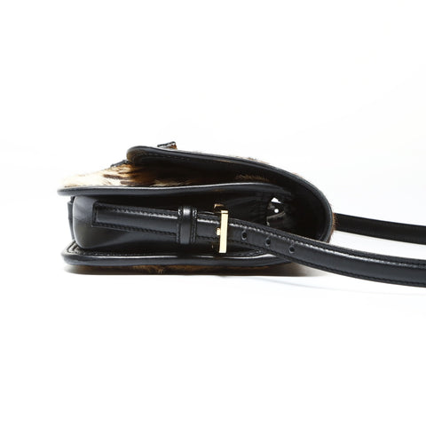 LOEWE Leopard Pattern Harako Shoulder Bag Brown WS25449