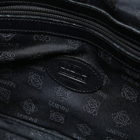 LOEWE Leopard Pattern Harako Shoulder Bag Brown WS25449