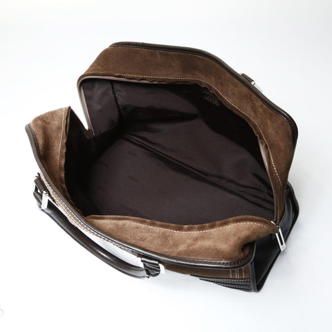 LOEWE Amazona 36 Suede Handbag Brown WS25450