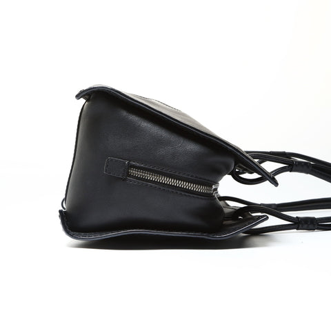 LOEWE Shopper Bag Handbag Logo Leather Anagram Tote Bag black WS25452