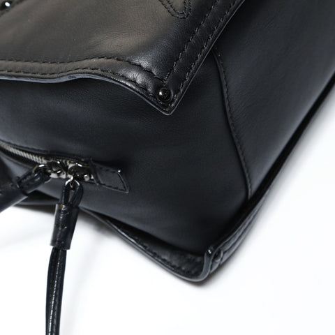 LOEWE Shopper Bag Handbag Logo Leather Anagram Tote Bag black WS25452