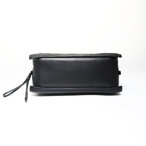 LOEWE Shopper Bag Handbag Logo Leather Anagram Tote Bag black WS25452