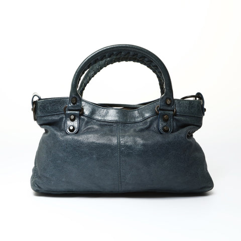 BALENCIAGA City The First 2way 103208 Handbag green WS25454