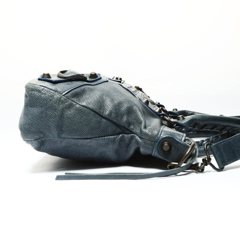 BALENCIAGA City The First 2way 103208 Handbag green WS25454