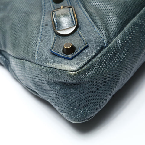 BALENCIAGA City The First 2way 103208 Handbag green WS25454