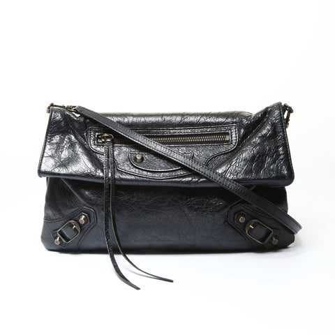 BALENCIAGA Giant Envelope 2way Shoulder Bag black WS25455