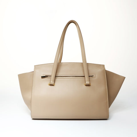 Salvatore Ferragamo Gancini leather Handbag beige WS25456