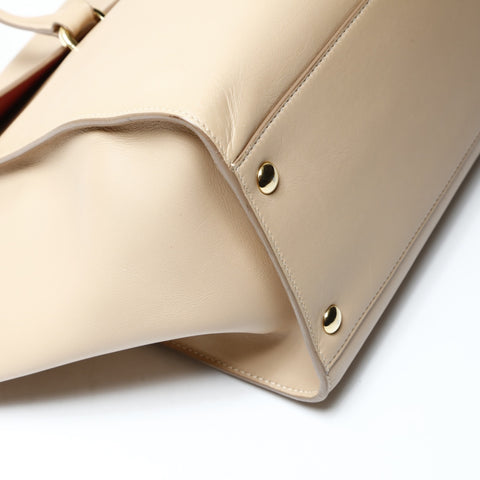 Salvatore Ferragamo Gancini leather Handbag beige WS25456