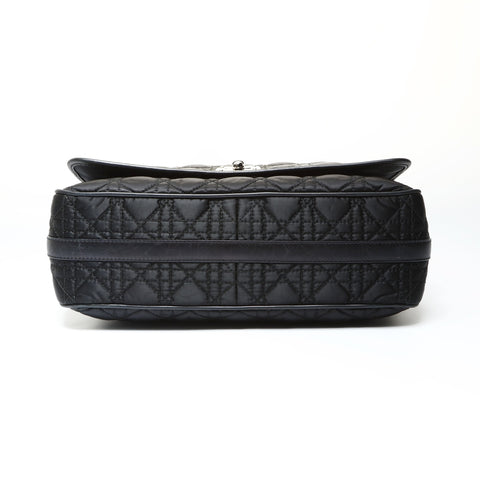 Christian Dior Cannage Nylon Shoulder Bag black WS25457