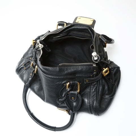 Chloe Paddington Leather Handbag black WS25459